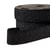 Bobine 20m élastique boxer métallisé noir/argent 32mm