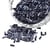 Lot de 500 perles de rocaille tube gris foncé 5 mm diamètre 1,8 mm - création bijoux