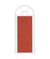 Porte Miniature en Bois avec Arche Rouge et Blanche - Rico Design rouge et blanc