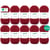 10 Pelotes de laine - Bordeaux - 13 - 100% acrylique - 3,5/4,5 mm - Gründl - Lisa Premium