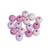 Perles en bois polies 8mm Tons roses 84 pièces