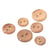 Bouton bois tirets 2 trous bois naturel