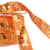 Bobine galon paillettes 14,5m orange