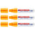 Lot de 3 marqueurs craie liquide EDDING Orange Fluorescent pointe large 4-15 mm