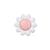 Bouton marguerite 15mm rose layette