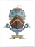 Affiche Enfant Bateau Pirate | A3 : 29,7x42cm