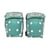 Set 2 protections imprimés enfants XXS Coudes et genoux Vert Emeraude - Globber