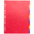 Intercalaires carte lustrée 225g 12 positions - format 24x32cm - Couleurs assorties - x 5 - Exacompta