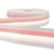Disquette 25m ruban gros grain stripes Gris Clair