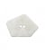 Bouton en forme de pentagone 2 trous 40mm - Prym Blanc