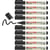 Lot de 10 marqueurs permanents pointe ronde - EDDING - Noir - EcoLine 21 - 1,5-3 mm