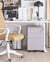 Caisson de Bureau en Acier Gris Composé de Trois Tiroirs pour Rangement Dossiers Design Industriel