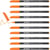 Lot de 10 feutres de coloriage pointe fine - EDDING - Orange fluorescent - 1 mm