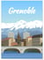 Affiche ville Grenoble | A3 : 29,7x42cm