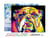 Peinture par Numéro Figured'Art avec Cadre - Bulldog Pop Art - Kit de Loisir Créatif DIY Numéro d'Art Complet - 40x50cm toile tendue sur châssis