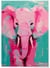 Affiche Éléphant rose pop | A3 : 29,7x42cm