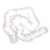 Boa en plumes, blanc, 1 m