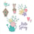 Gabarit de découpe pour machine Sizzix - Hello Spring par Olivia Rose - 16 matrices
