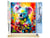 Peinture par Numéro Figured'Art - Koala Coloré Abstrait - Kit de Loisir Créatif DIY Numéro d'Art Complet - 40x50cm toile roulée + châssis en bois à monter