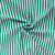 Tissu Popeline de Coton Rayures vertes 5 mm sur fond Blanc