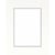 Passe-partout double blanc avec liseré gris 40x50 cm ouverture 30x40 cm
