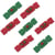 7 Décors Crackers Rouge et Vert en sucre