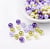 Perles ronde en verre nacré en mélange coloris assortis 6 mm Lot J