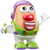 Monsieur patate buzz l'éclair - toy story 5 - disney pixar - jeu de construction mr.potato 12 pièces - HASBRO