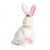 Lapin fleurs pantin avec mouchoir - Doudou et Compagnie - Rose