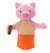Marionnette Cochon en tenue Orange - Eurekakids