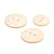 Lot de 3 boutons rond plastique recyclé 2 trous ivoire
