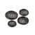 Lot de 3 boutons costume noir