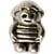 MégaCréa - Perle métal grand trou 15mm Bonhomme