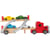 Camion transport de voitures en bois - Smallfoot - Jaune