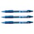 Lot de 3 stylos gel rétractables BIC Gel-ocity Pointe moyenne Bleu