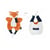 DC3828 – Doudou amusette – Renard - Doudou et Compagnie - Orange