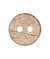 Carte de 1 bouton Coco 40mm Beige - Prym Marron