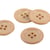 Lot de 3 boutons 100% nacre ronds beige antilope