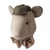 Trophée mural Souris Edouard en lin – décoration chambre bébé enfant