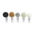 MégaCréa DIY - Trombone pompons en laine Black'n white 5,5 x 3 cm 5 pièces