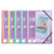 Trieur à 3 rabats 8 compartiments polypropylène Kreacover Pastel - A4 - Couleurs assorties - x 10 - Exacompta