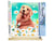 Peinture par Numéro Figured'Art - Golden Retriever - Kit de Loisir Créatif DIY Numéro d'Art Complet - 40x50cm toile roulée + châssis en bois à monter