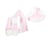 Set de 15 blocs en mousse le jeu blanc rose pastel - Velinda