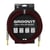 CABLE JACK 6.35 D/D - 3M - NYLON TRESSÉ ROUGE - GROOVIT®
