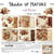 24 papiers scrapbooking 20 x 20 cm Craft O' Clock SHADES OF NATURE