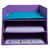 Corbeille à courrier Combo 3 niveaux carton Teksto - Violet - x 4 - Exacompta