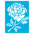 Pochoir plastique souple réutilisable 18,5 x 14,5 cm Fabrika Decoru LA ROSE 389