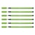 Lot de 6 feutres de dessin - STABILO - PEN 68 - Pointe ogive moyenne 1 mm - Vert clair