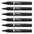 Lot de 6 marqueurs permanents pointe biseautée 1,5-5 mm - SHARPIE - Noir - W10