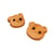 Bouton bois enfants ourson